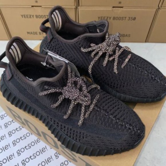 adidas Yeezy Boost 350 V2 Static Black (Reflective) - Picture 2 of 4